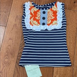 Persnickety 12 month top. Fall colors -boutique